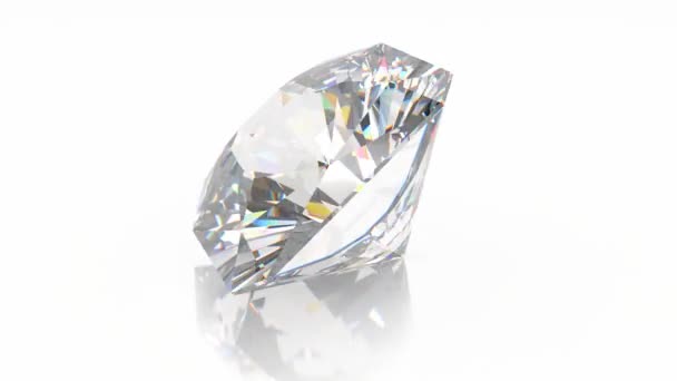 Diamante Giratorio 360 Grados Animación Cíclica — Vídeo de stock