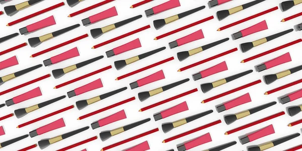 satırlara, 3d çizim düzenlendiği makyaj