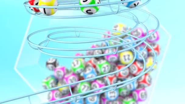 Word Risk Bingo Topları Vasıl Belgili Tanımlık Son Bir Parıltı — Stok video