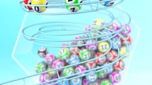 Roku 2022 Tworzą Toczenia Kule Bingo — Wideo stockowe