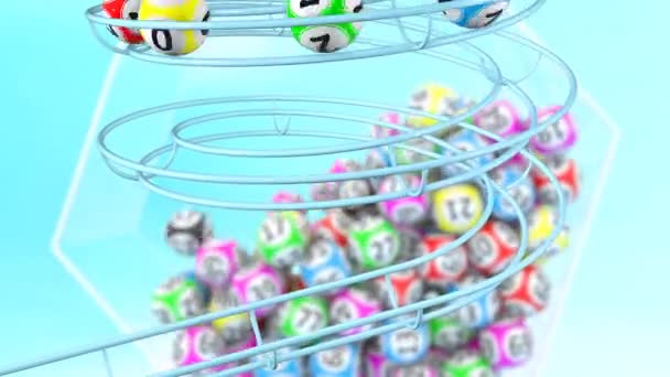 Année 2022 Composent Les Boules Bingo Déployées Avec Une Lueur — Video