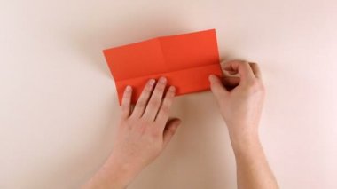 Katlama origami kalp zaman atlamalı video