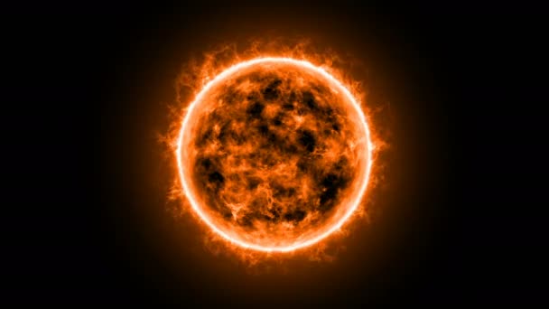 brûlant beau soleil orange gros plan 