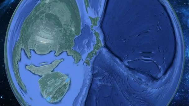 Zoom Simples Espaço Para Terra Foco Japão Nara — Vídeo de Stock