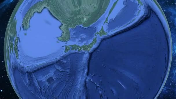 Zoom Simple Desde Espacio Tierra Enfoque Japón Kawagoe — Vídeo de stock