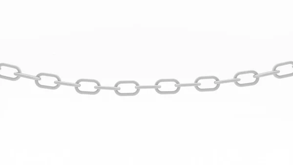 Part White Powerful Chain Close Illustration — Stock Photo, Image