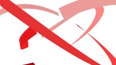 kırmızı şeritler sarmal alfa kanal şeffaflık 3d animasyon