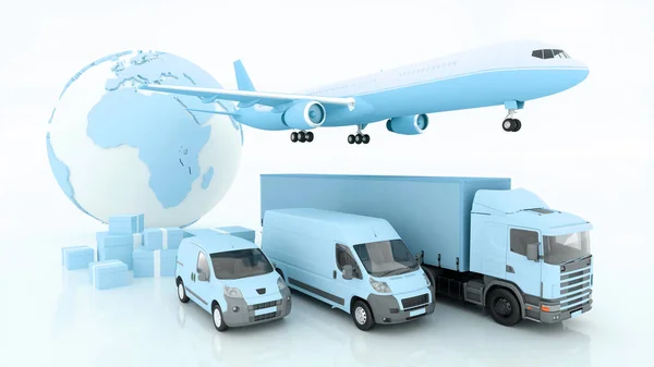 国际运输和货物交付 — 图库照片