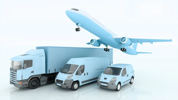 International Shipping Delivery Goods Illustration — Stock Photo, Image