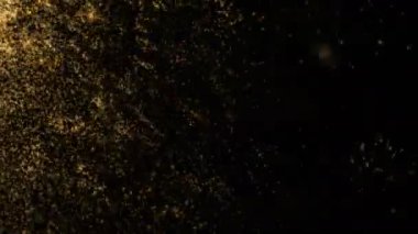 Sarı kıvılcımlar ve animasyon şeklinde soyut arkaplan