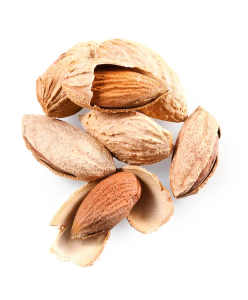 Almond Isolated. Almonds on a white background — Stock Photo, Image