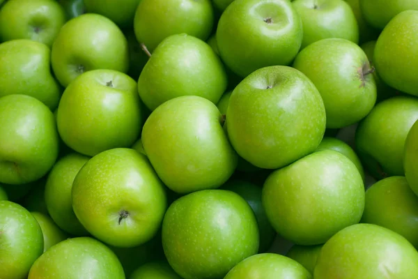 Äpfel Grüner Apfel Hintergrund — Stockfoto