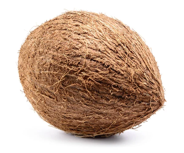 코코넛은 흰색 배경에 분리되어 있다. 깊은 벌판. — 스톡 사진