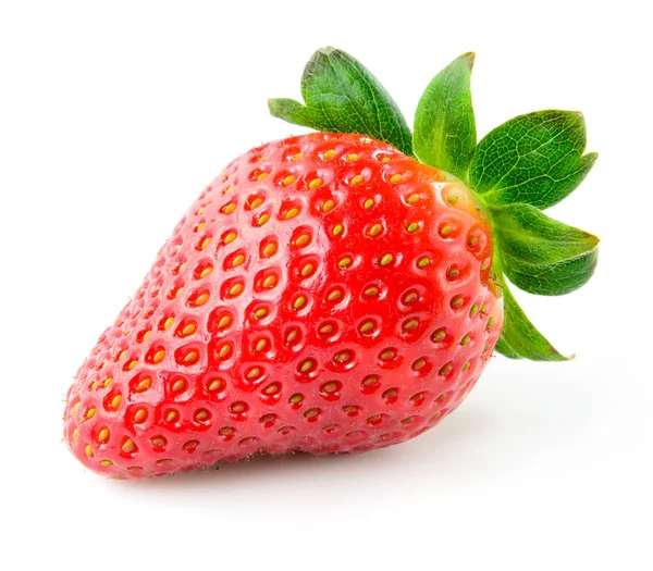Aardbei. fruit geïsoleerd op wit — Stockfoto