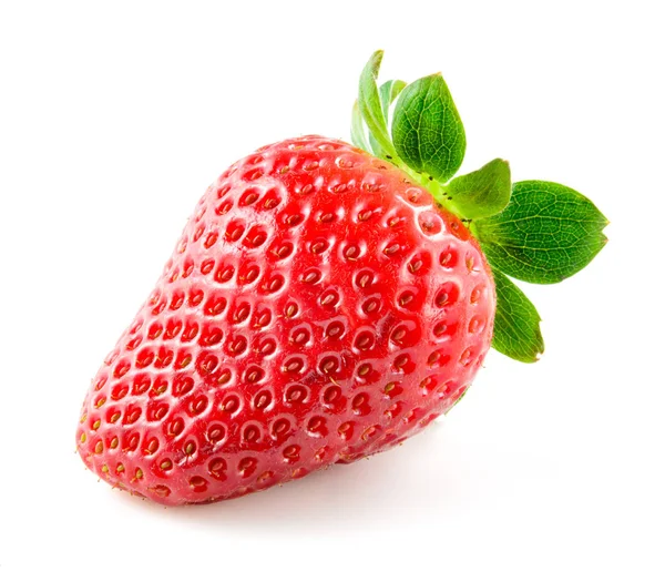 Φράουλα απομονωμένη σε λευκό φόντο — Φωτογραφία Αρχείου