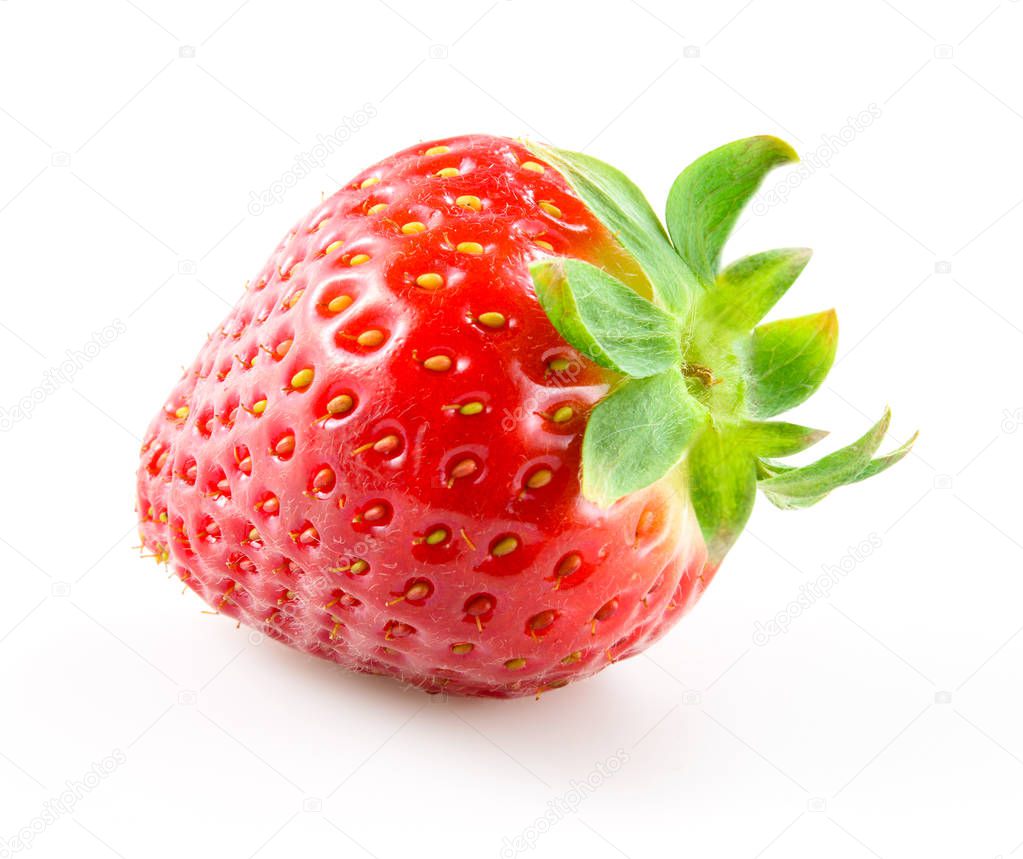 Strawberry berry isolated on white background