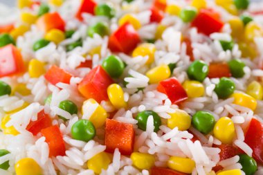 sebze ile pirinç. Gıda arka plan