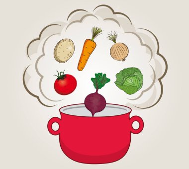 Vgetables vektör Kavramı sağlıklı gıda.