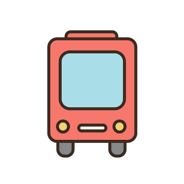 Путешествие Значок Автобуса Векторная Иллюстрация — стоковый вектор