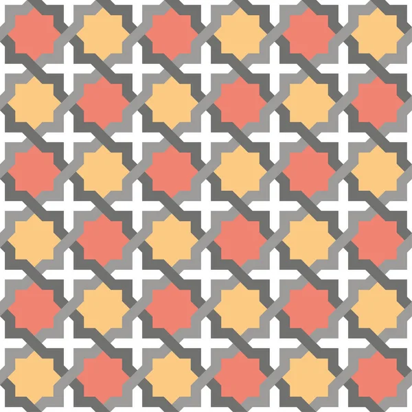 Arka plan, fayans ve Tekstil için dekoratif desen. Modüler parçalardan monte edilir. Vektör. Sorunsuz.