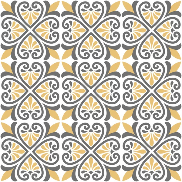 Arka plan, fayans ve Tekstil için dekoratif desen. Modüler parçalardan monte edilir. Vektör. Sorunsuz.