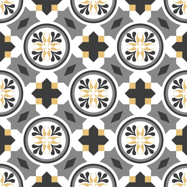 Arka plan, fayans ve Tekstil için dekoratif desen. Modüler parçalardan monte edilir. Vektör. Sorunsuz.
