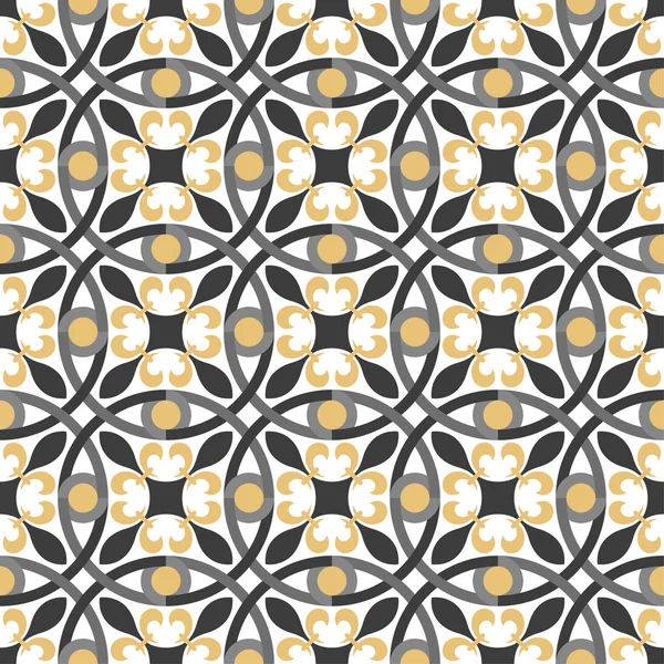 Arka plan, fayans ve Tekstil için dekoratif desen. Modüler parçalardan monte edilir. Vektör. Sorunsuz.