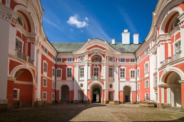 捷克共和国本笃会布卢莫夫修道院 图库图片