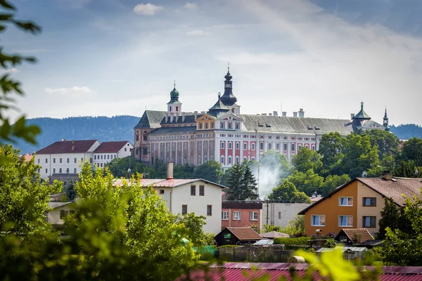 Klasztor Benedyktyński Broumov Czechach Obrazek Stockowy