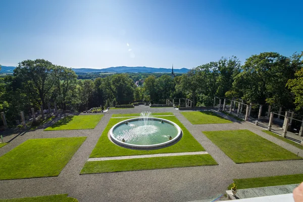 Palacio Kamieniec Zbkowicki Baja Silesia Polonia — Foto de Stock