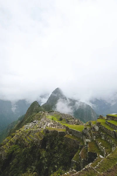 Machu Picchu Perú Enero 2018 Ciudad Antigua Las Montañas — Foto de Stock