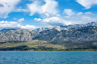 Paklenica Milli Parkı Dağları Manzaralı Adriyatik Denizi