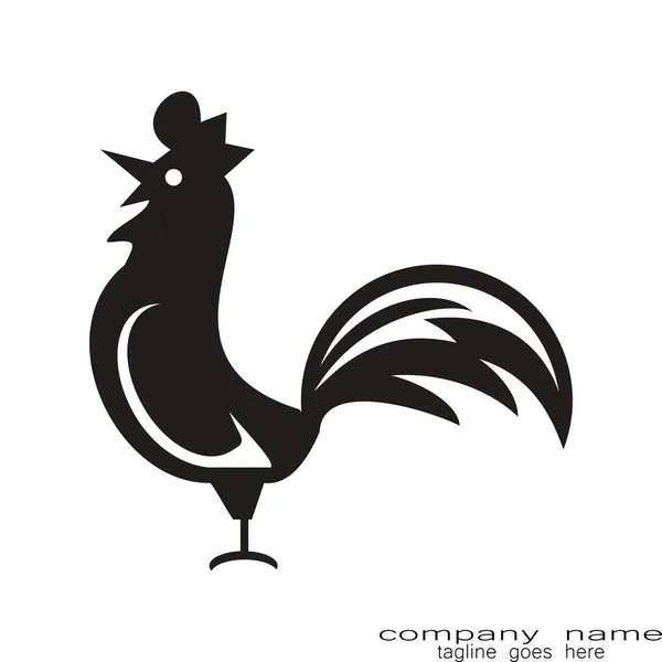 Kreativ Beispiel Design Huhn Logo Geschäft Tier — Stockvektor