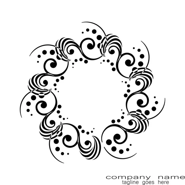 Illustration Concept Tatouage Tribal Cercle Conception Créative — Image vectorielle