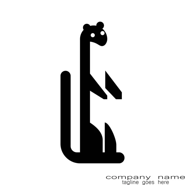 yaratıcı örnek tasarım gopher logo kavramı hayvan 