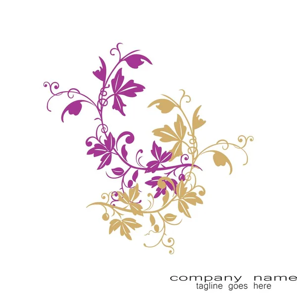 yaratıcı örnek tasarım yaprak logo bitki ve çiçek