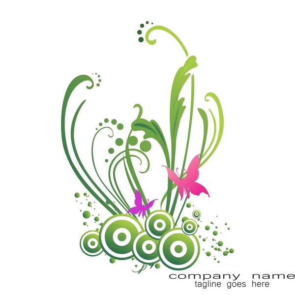 yaratıcı tasarım örnek bitki logo bitki ve çiçek