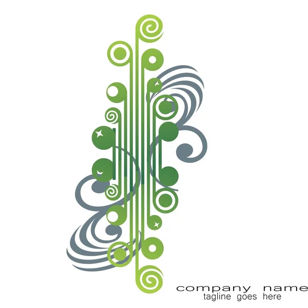 Diseño Creativo Muestra Abstracta Música Logo Negocio — Vector de stock