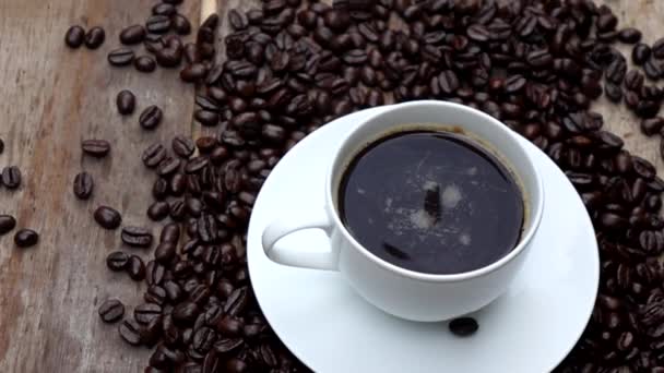 Hacer Una Taza Café Cámara Lenta — Vídeo de stock