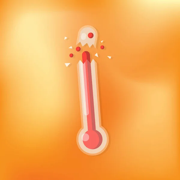 Heat temperature. Vector illustration.