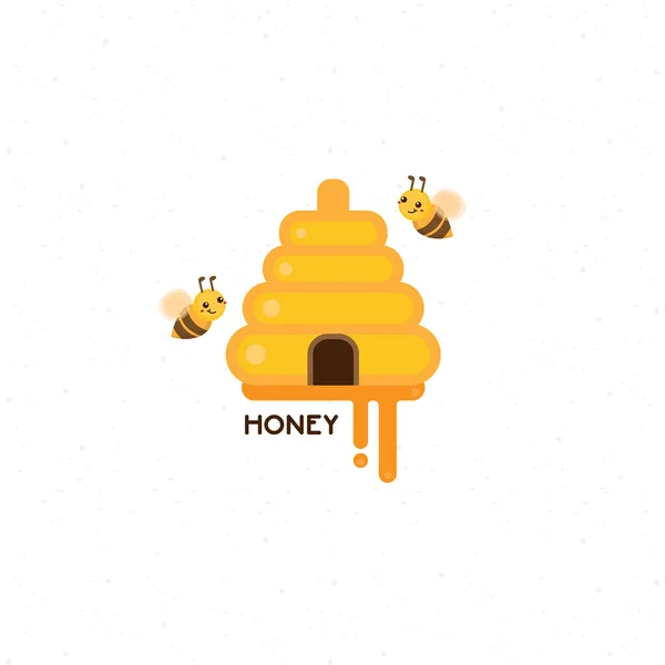 Szablon Ula Małą Pszczółką Tło Uli — Wektor stockowy