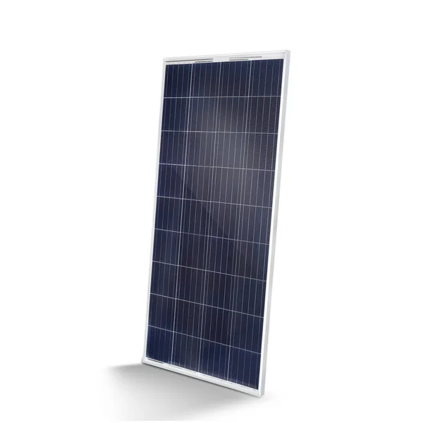 Solarpanel Isoliert Auf Weißem Hintergrund Dunkelblaue Farbe — Stockfoto