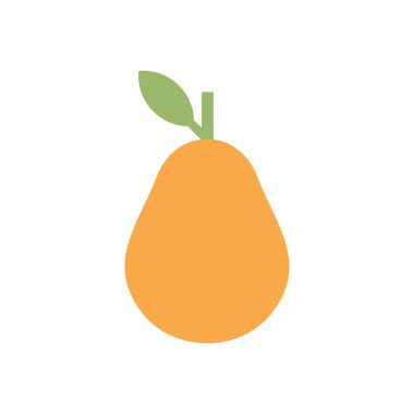 Armut simgesi, düz stil. Beyaz arka plan üzerinde izole