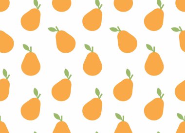 Armut, düz stil ile Seamless modeli. Beyaz arka plan üzerinde izole