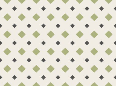 Yeşil edikula ile soyut geometrik desen. Renkli süs. bej renkli arka plan üzerinde izole