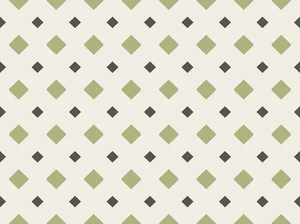 Abstrakcyjny Wzór Geometryczny Rombami Zielony Kolorowe Ornament Białym Tle Beżowym — Wektor stockowy