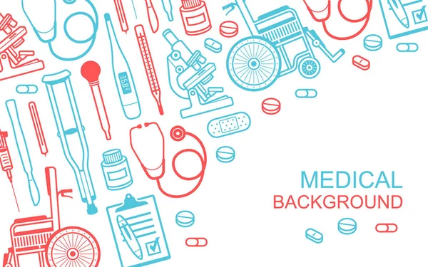 Tıbbi geçmişi. Düz stil. Beyaz arka plan üzerinde izole 