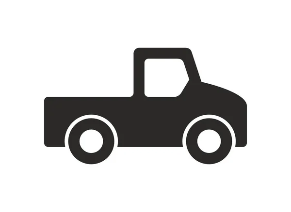 Auto Pictogram Zwart Wit Stijl Geïsoleerd Witte Achtergrond — Stockvector