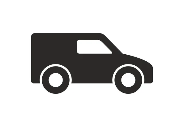 Auto Pictogram Zwart Wit Stijl Geïsoleerd Witte Achtergrond — Stockvector