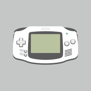 Video oyunu oyun çubuğu simgesi. düz stil. Beyaz arka plan üzerinde izole